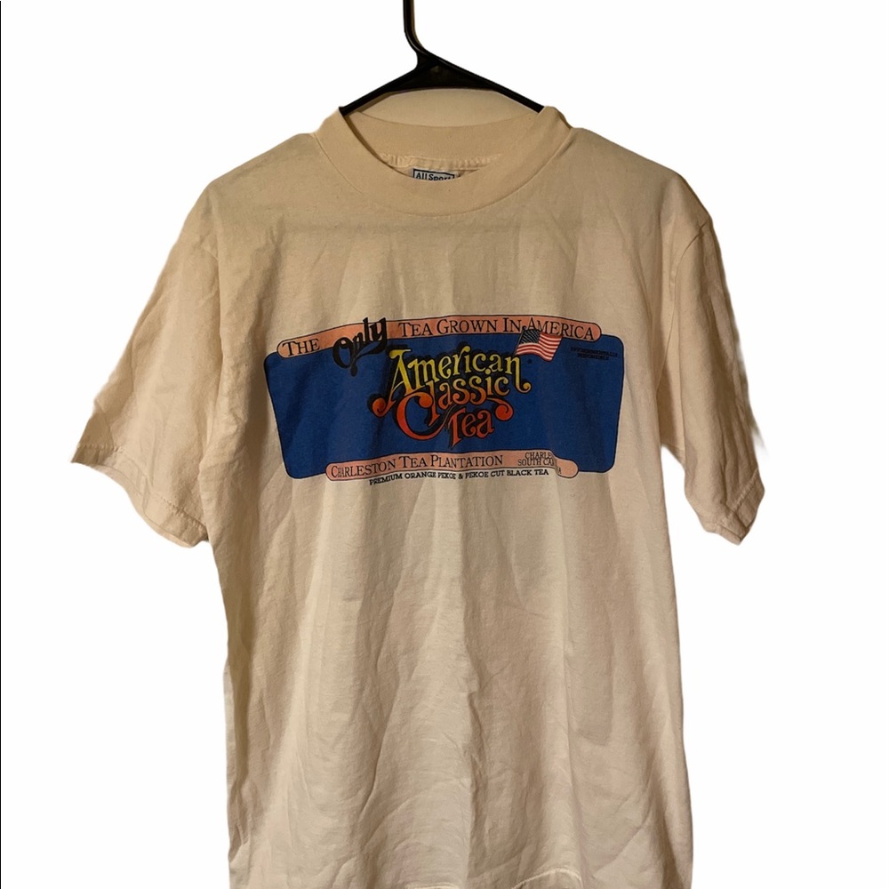 Single stitch tea t-shirt